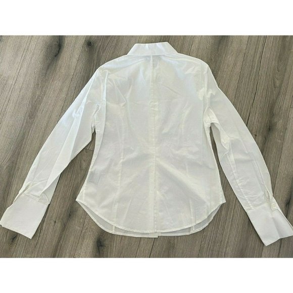 Harvard University Long Sleeve Button Down Shirt White Cotton Colony Women S-XL - Picture 6 of 7
